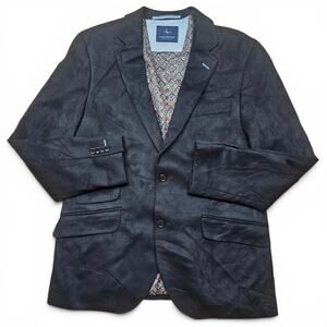 TAILORBYRD COLLECTION Sport Coat Blazer Men's 42R Black Stretch Elevated Casual